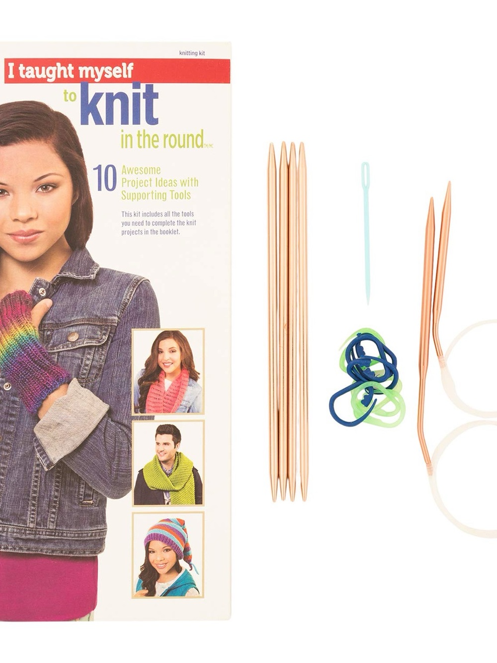 Boye "I Taught Myself to Knit in the Round" Kit